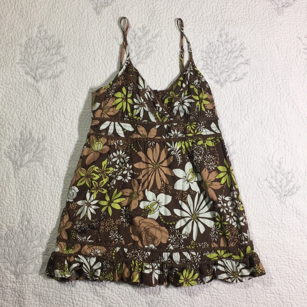 Split spaghetti string Shirt. With back zipper